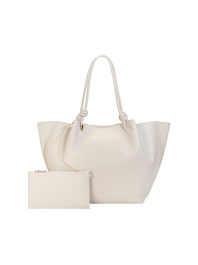 COCCINELLE Bolso de cuero - Bolso de hombro FINN beige