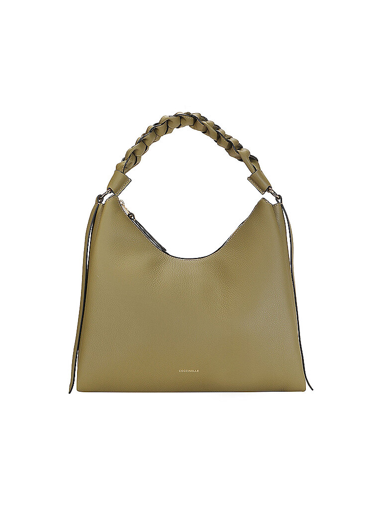 COCCINELLE Bolso de cuero - Bolso de hombro BOHEME GRANA DOUBLE oliva