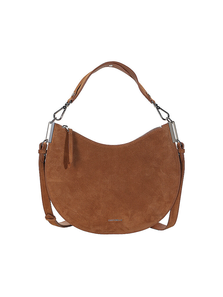 COCCINELLE Bolso de cuero - Bolso Hobo SUN UP marrón