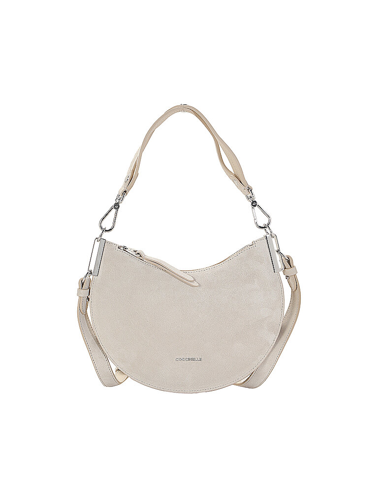 COCCINELLE Bolso de cuero - Bolso Hobo SUN UP SUEDE beige