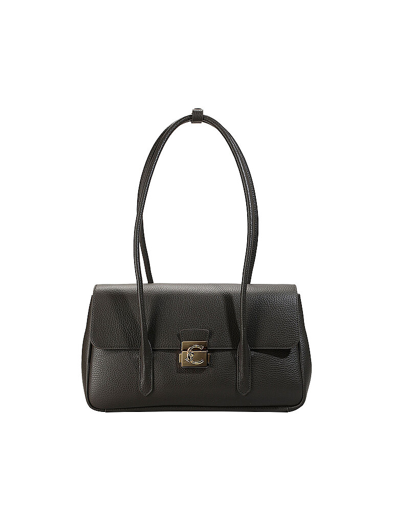Coccinelle Bolso de piel - Bandolera C-ME LOCK verde oscuro