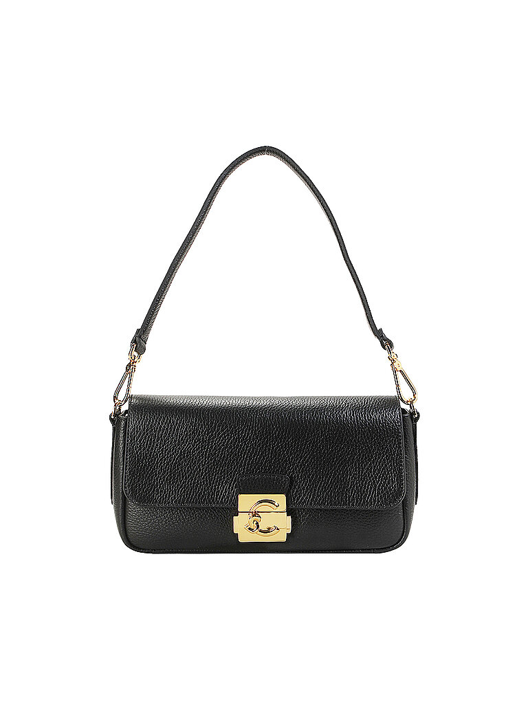 Coccinelle Bolso de piel - Bandolera C-ME LOCK Medium negro