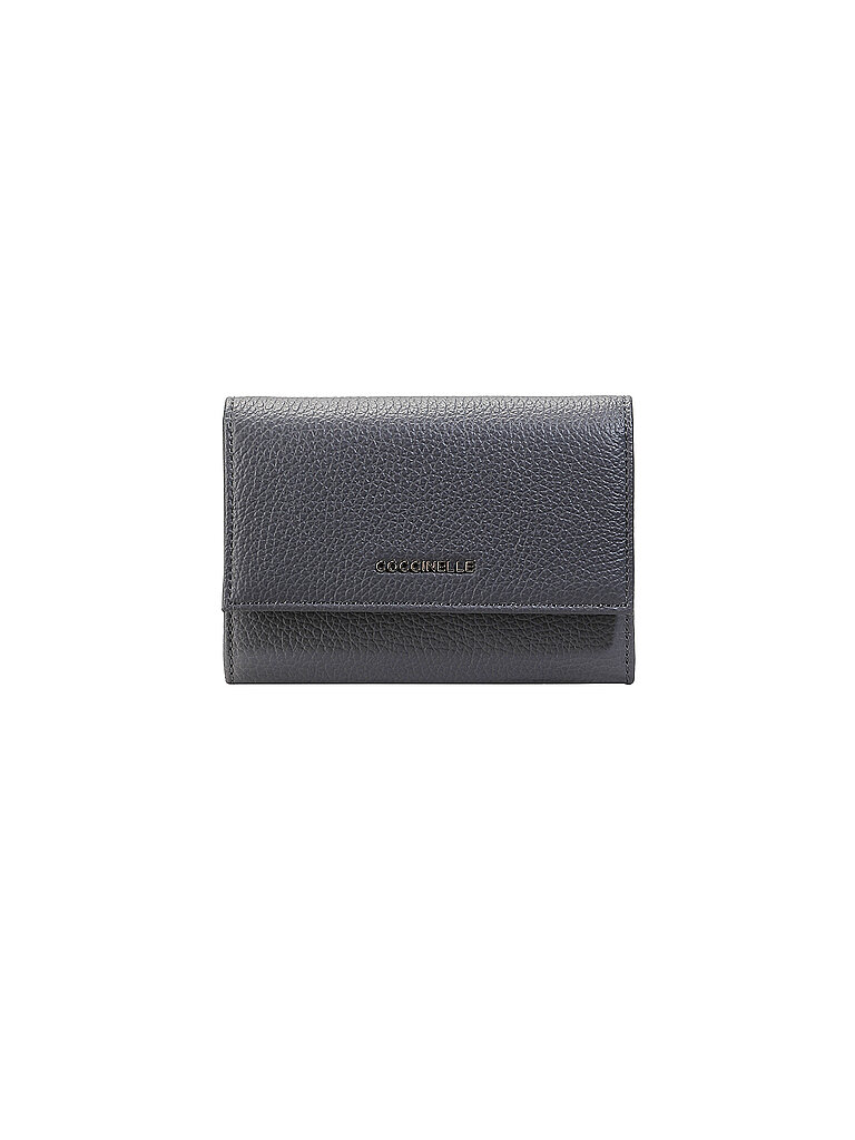 Coccinelle Monedero METALLIC SOFT azul
