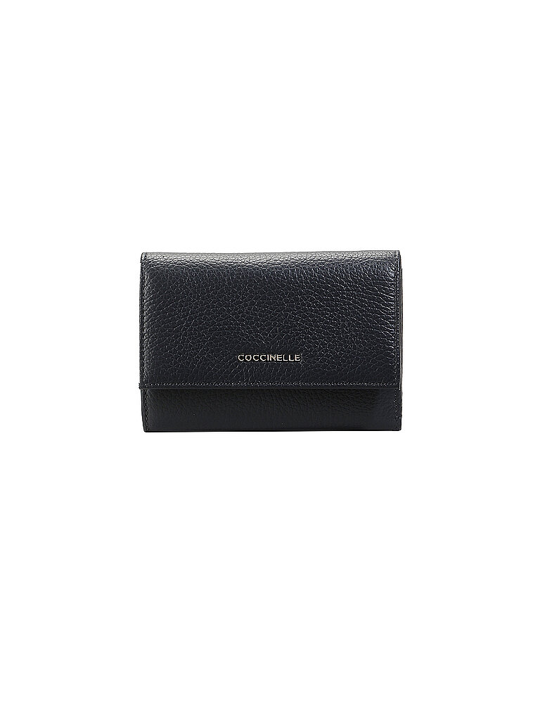 Coccinelle Monedero METALLIC SOFT azul oscuro