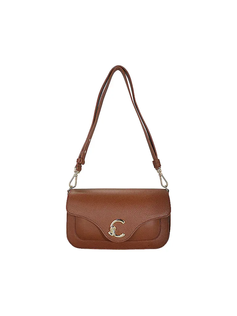 COCCINELLE | Bolso de cuero - Bandolera C-ME | Marrón