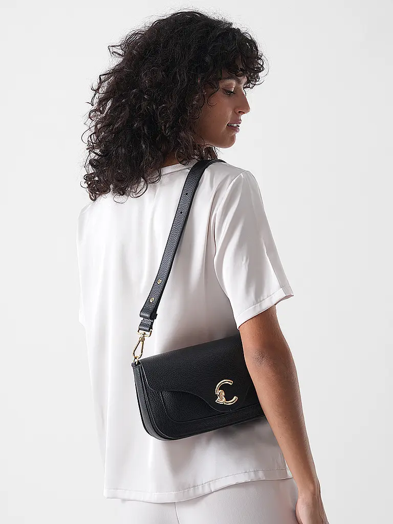 COCCINELLE | Bolso de cuero - Bolso bandolera C-ME | Negro