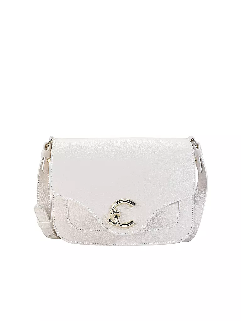 COCCINELLE | Bolso de cuero - Bolso bandolera COCCINELLE C-ME | Blanco