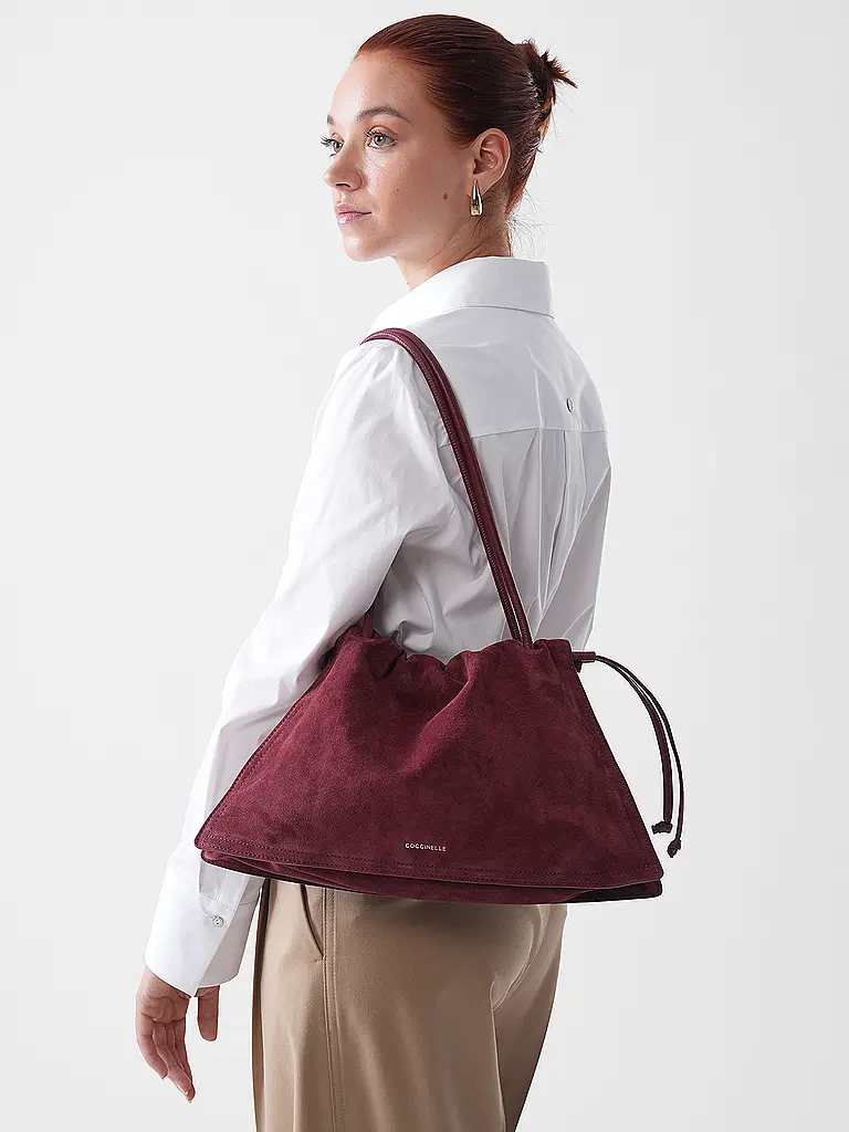 COCCINELLE | Bolso de cuero - Bolso bandolera COCCINELLEDULSE | Rojo oscuro