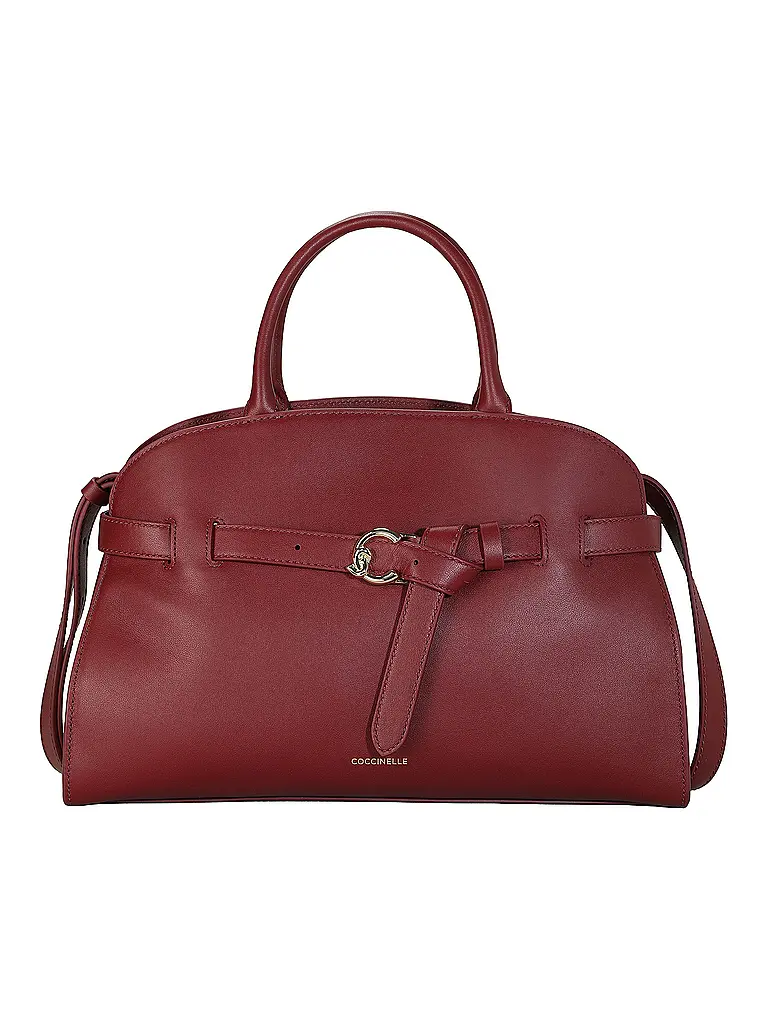 COCCINELLE | Bolso de cuero - Bolso de mano COCCINELLESABINE | Rojo oscuro