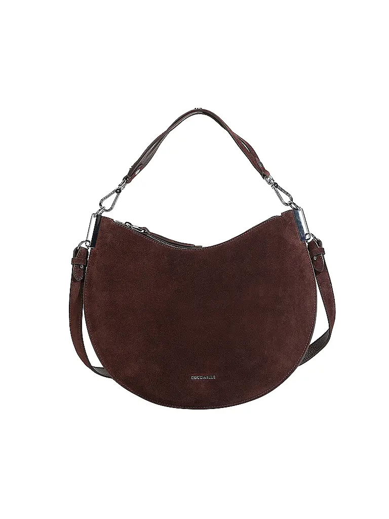 COCCINELLE | Bolso de cuero - Hobo COCCINELLESUNUP SUEDE | Marrón