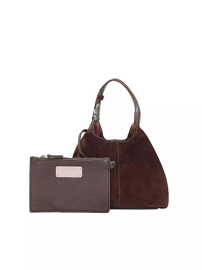 COCCINELLE | Bolso de cuero - Mini Bag C-EASY | Marrón