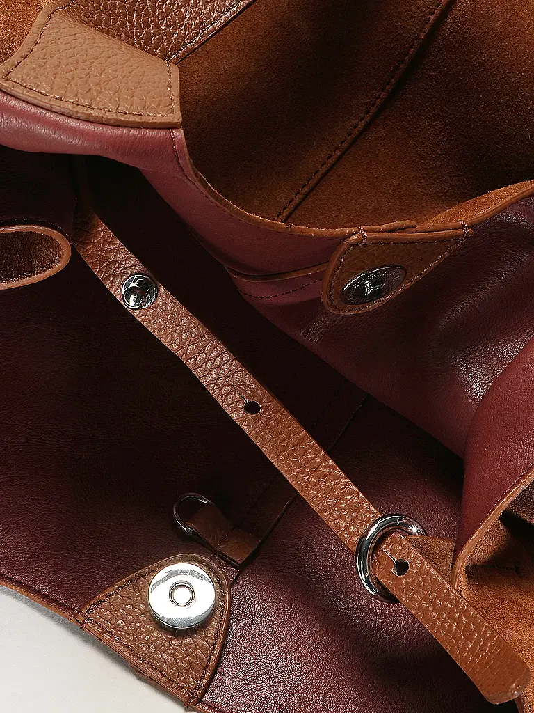 COCCINELLE | Bolso de cuero - Shopper C-EASY | Camel