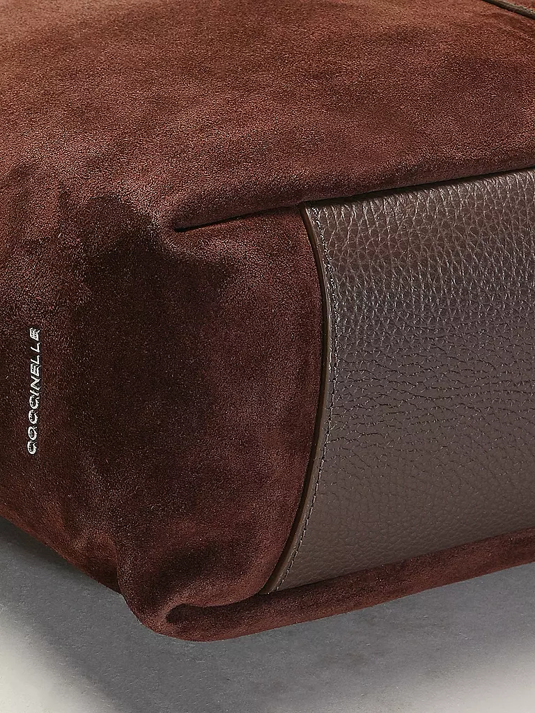 COCCINELLE | Bolso de cuero - Shopper C-EASY | Marrón