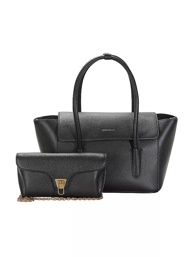 COCCINELLE | Bolso de cuero - Shopper DOBBLE BEAT | 