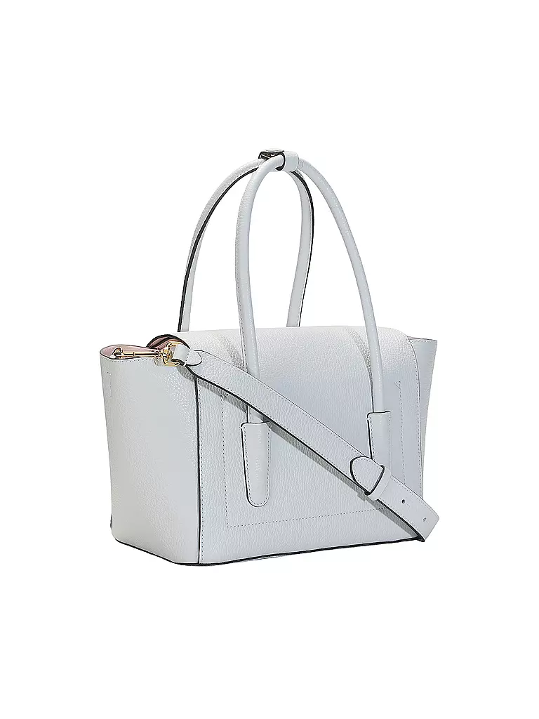 COCCINELLE | Bolso de cuero - Shopper DOBBLE BEAT | Azul claro