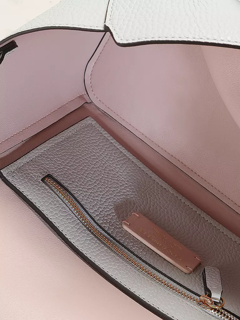 COCCINELLE | Bolso de cuero - Shopper DOBBLE BEAT | Azul claro