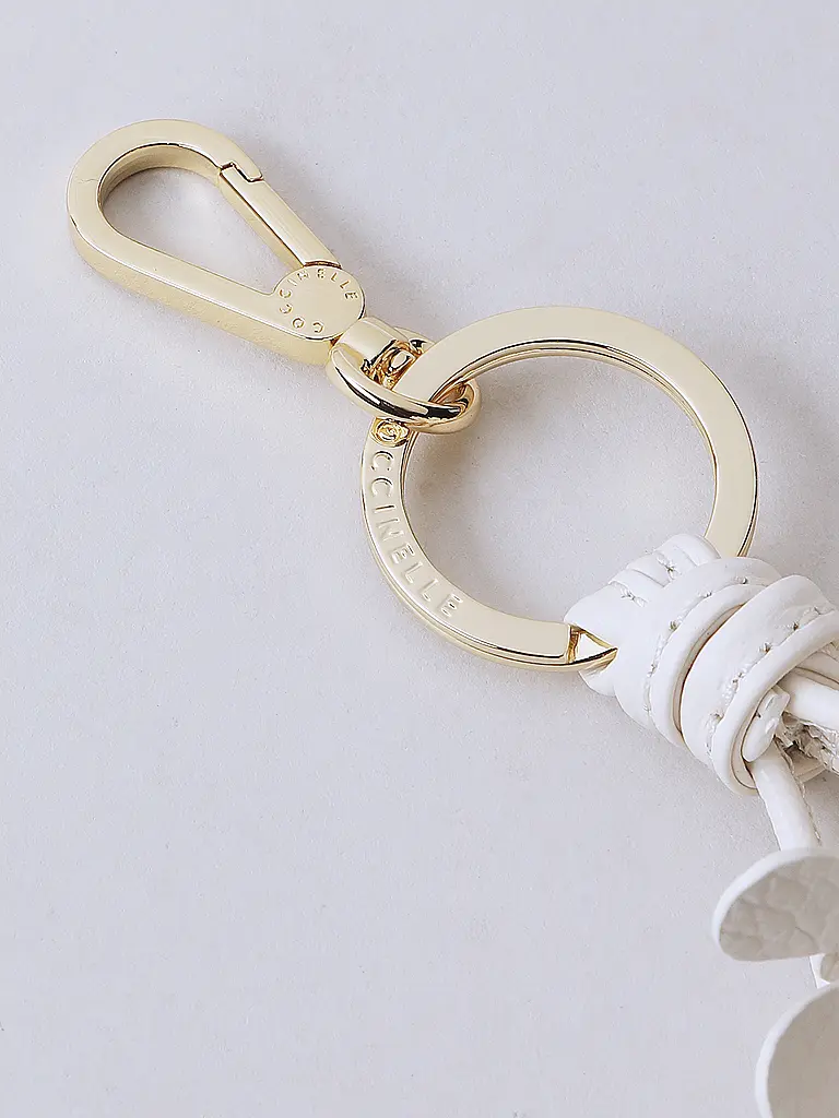 COCCINELLE | Charm para bolso FLOWERS | Blanco