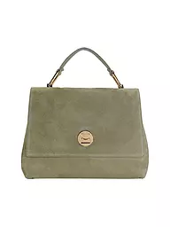 COCCINELLE | Ledertasche - Henkeltasche LIYA  SUEDE | Oliva