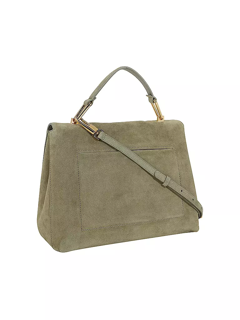 COCCINELLE | Ledertasche - Henkeltasche LIYA  SUEDE | Oliva