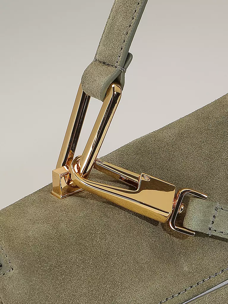 COCCINELLE | Ledertasche - Henkeltasche LIYA  SUEDE | Oliva