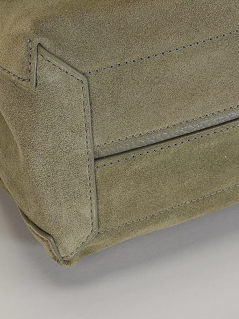 COCCINELLE | Ledertasche - Henkeltasche LIYA  SUEDE | Oliva