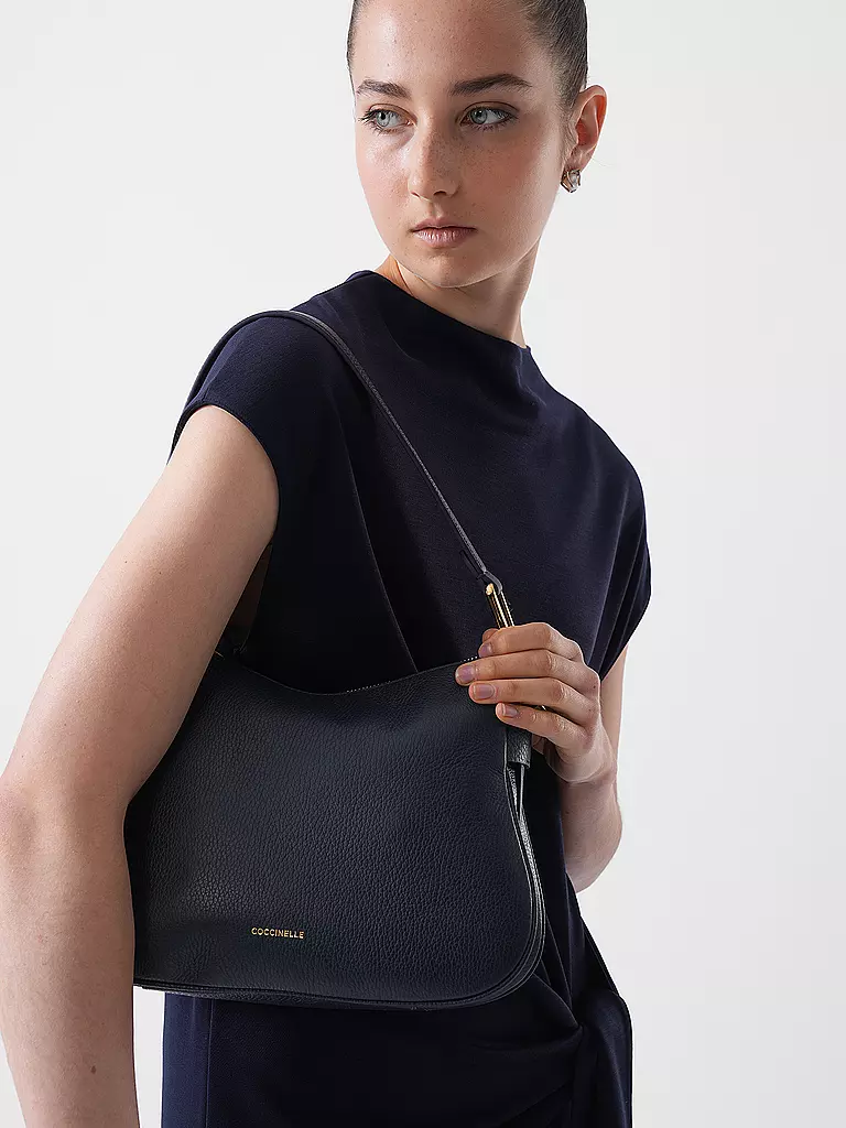 COCCINELLE | Ledertasche - Hobo COCCINELLEMAGIE SOFT Small  | Azul oscuro