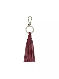 COCCINELLE | Llavero TASSEL | Rojo oscuro
