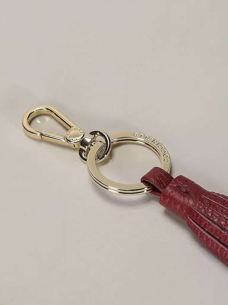 COCCINELLE | Llavero TASSEL | Rojo oscuro