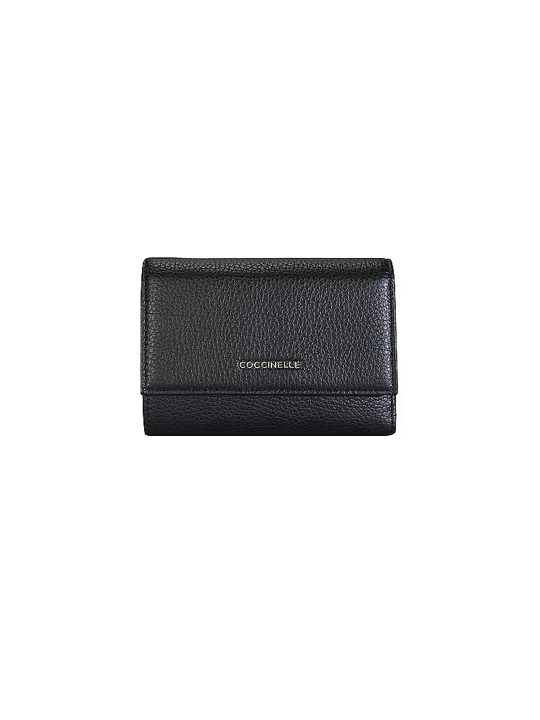 COCCINELLE | Monedero METALLIC SOFT | Negro
