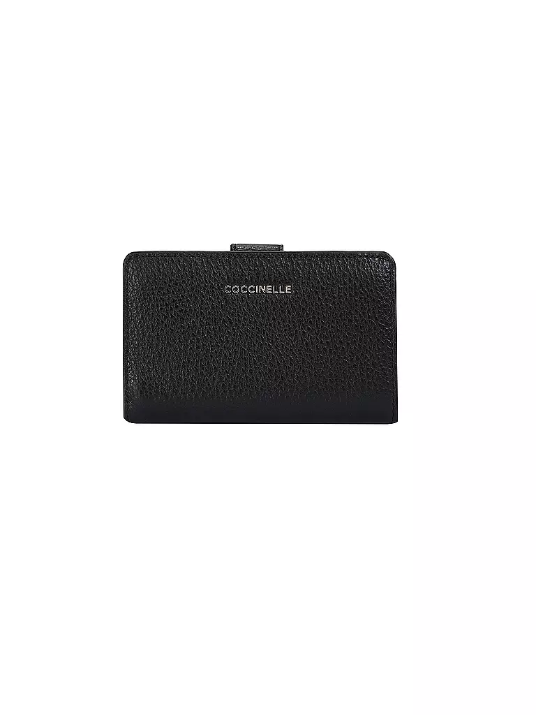 COCCINELLE | Monedero METALLIC SOFT | Negro
