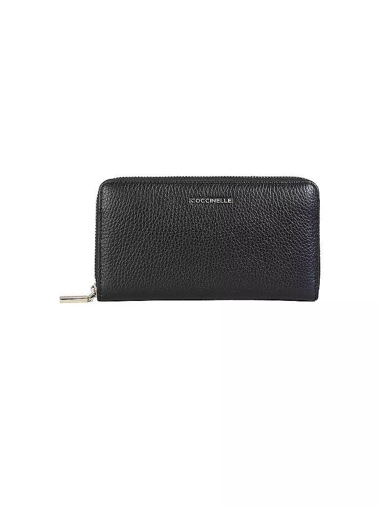 COCCINELLE | Monedero METALLIC SOFT | Negro