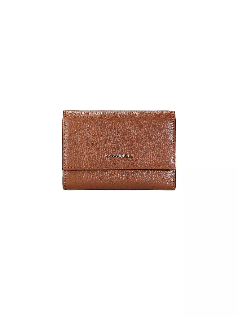 COCCINELLE | Monedero METALLIC SOFT | Camel