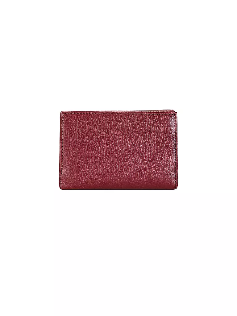 COCCINELLE | Monedero METALLIC SOFT | Rojo oscuro