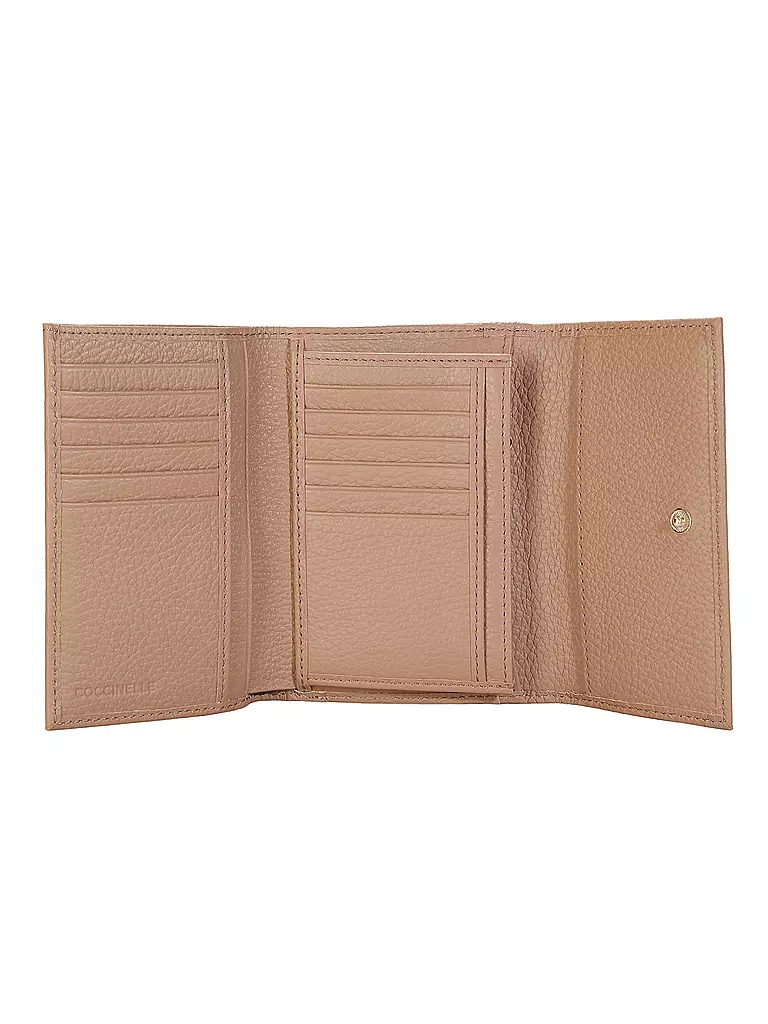 COCCINELLE | Monedero METALLIC SOFT | Camel