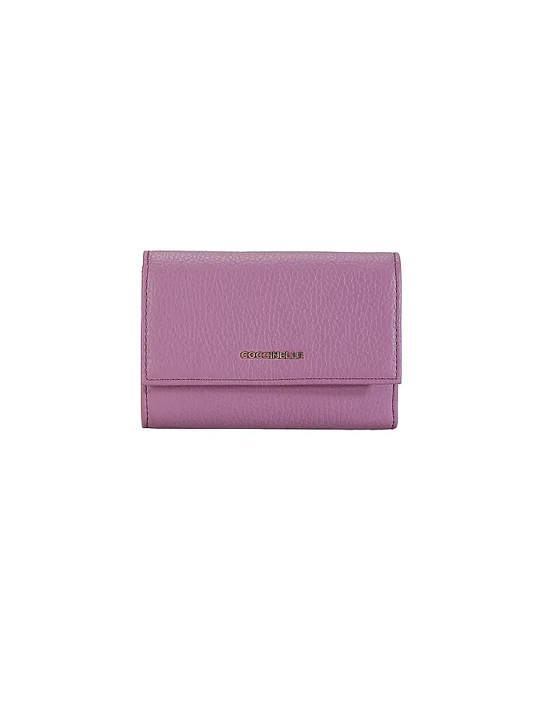 COCCINELLE | Nombre del producto: Monedero METALLIC SOFT
Marca: COCCINELLE
Color: rosa
Categorías: Moda, Mujer

Material: Cuero
Estampado: Liso
Detalles: Logotipo | Fucsia
