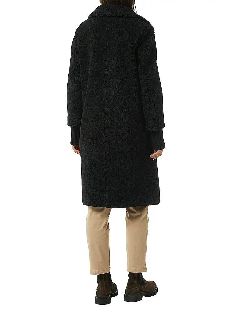 COMMA IDENTITY | Abrigo de efecto piel | Negro