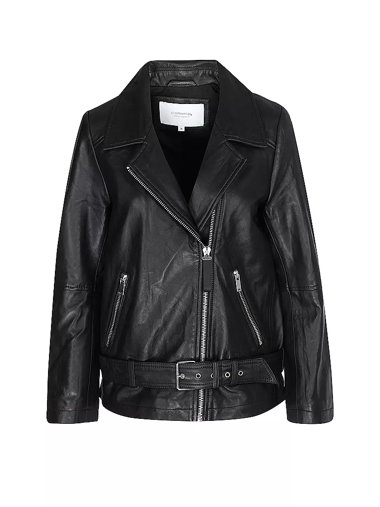 COMMA IDENTITY | Lederjacke | Negro