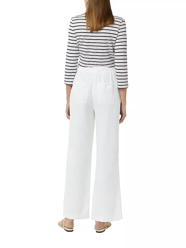 COMMA IDENTITY | Leinenhose | Blanco