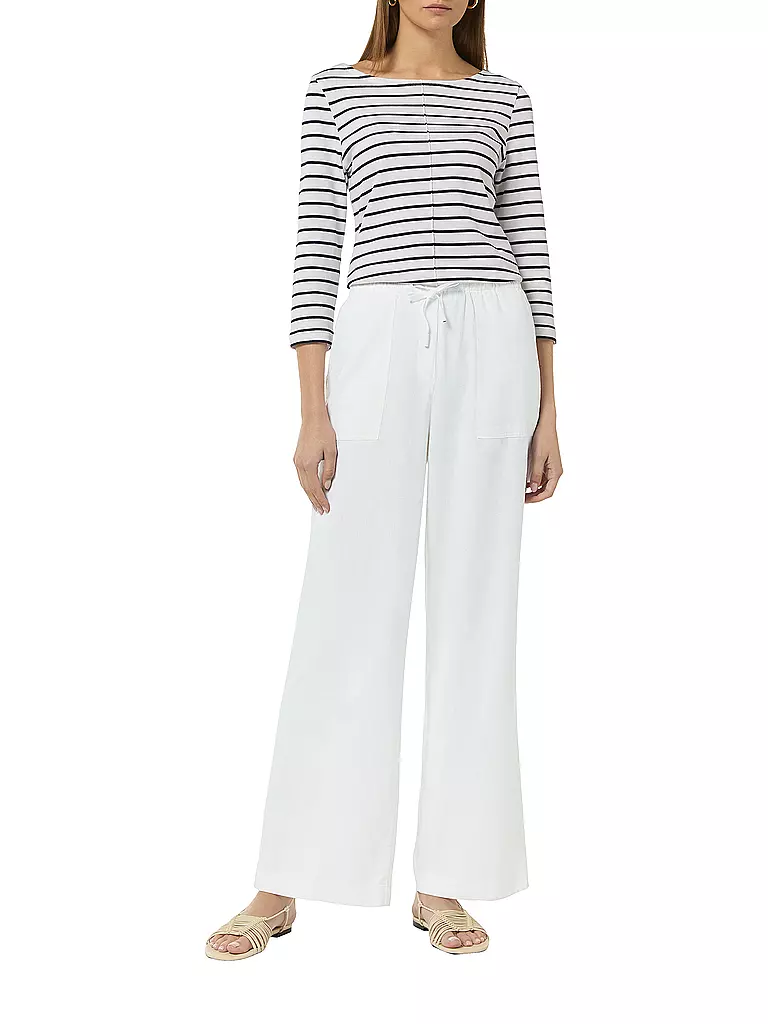 COMMA IDENTITY | Leinenhose | Blanco