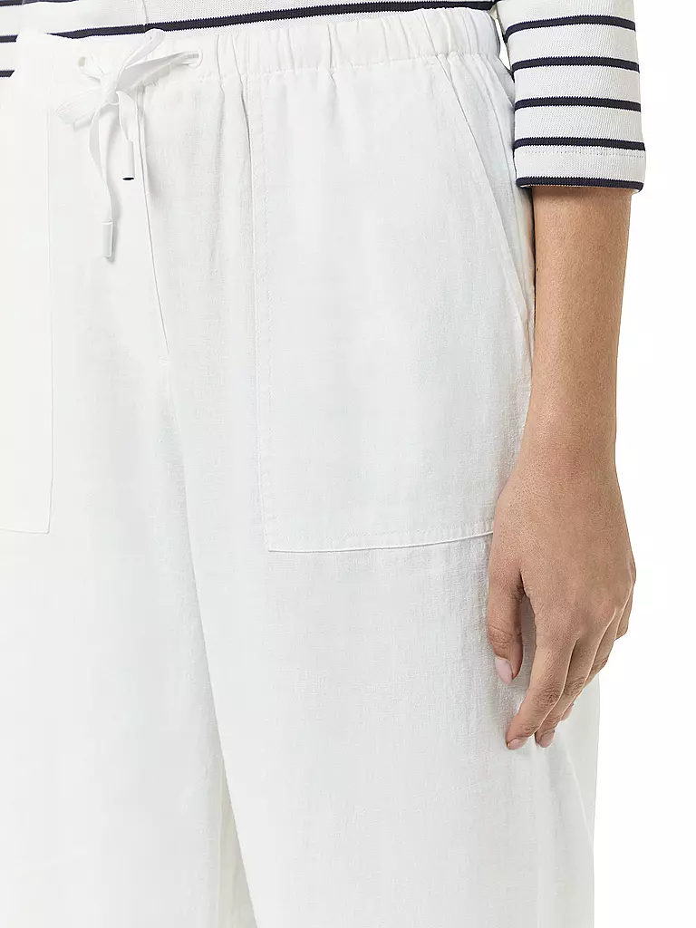 COMMA IDENTITY | Leinenhose | Blanco