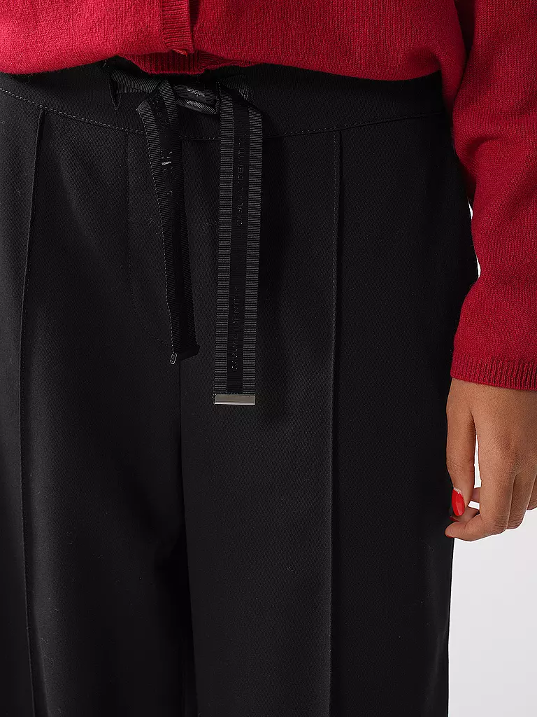 COMMA IDENTITY | Marlenehose Wide Leg | Negro