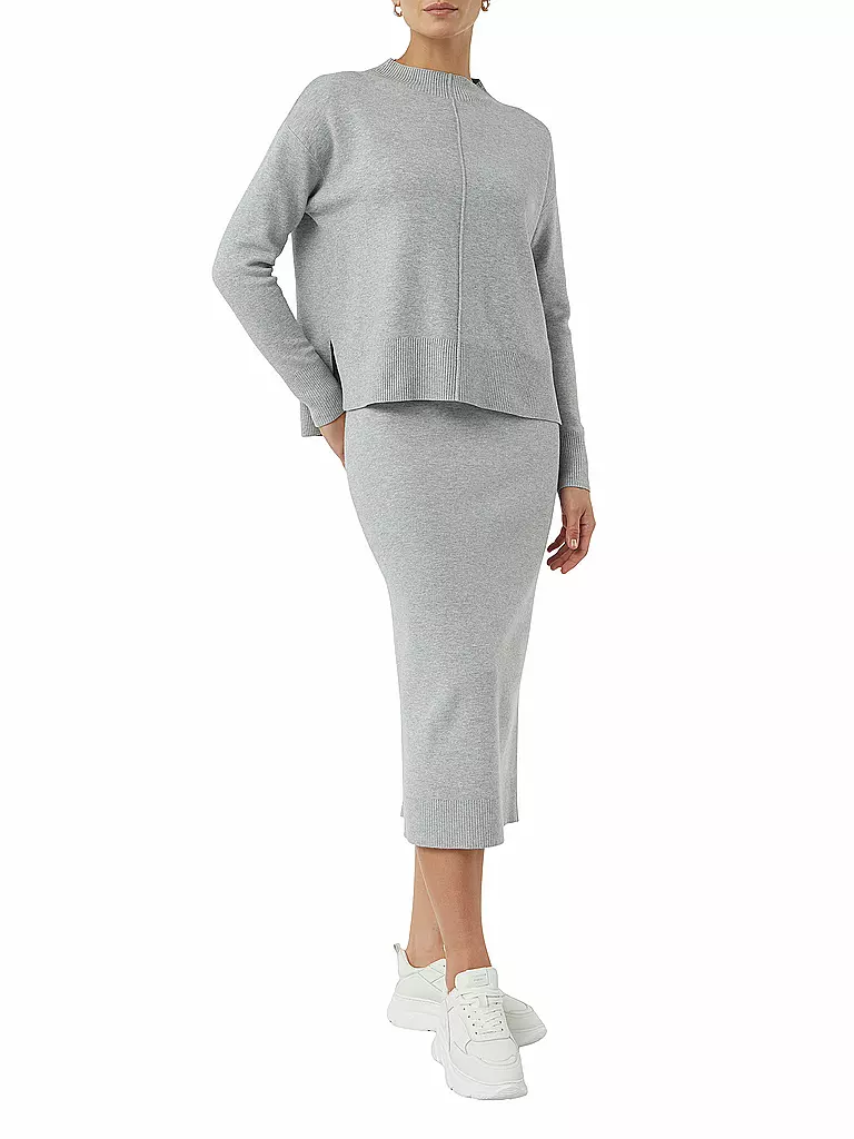 COMMA IDENTITY | Midi falda | Gris
