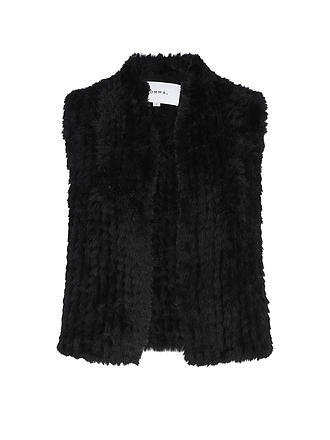 COMMA | Chaleco con aspecto de piel