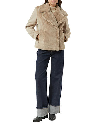 COMMA | Chaqueta de aspecto de piel