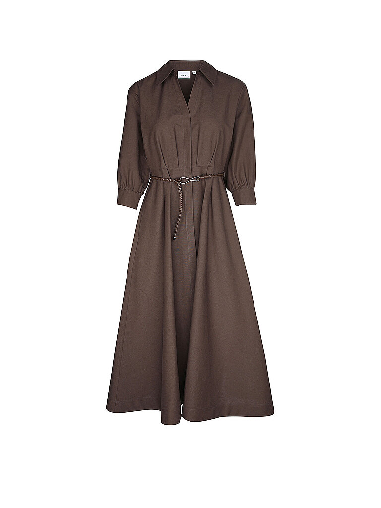 Comma Vestido midi marrón 34