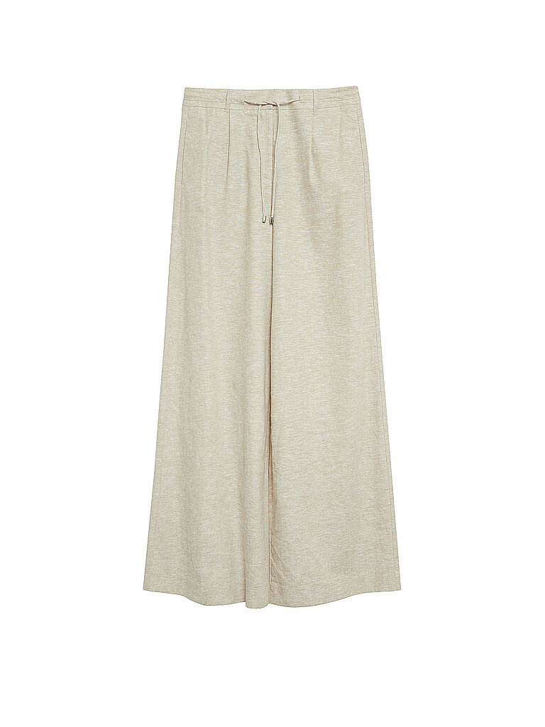comma Pantalón de negocios Wide Leg gris claro