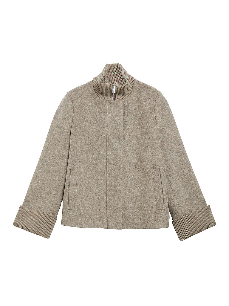 comma Chaqueta de lana marrón