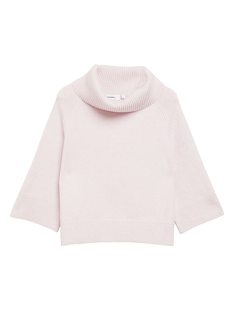 comma Jersey de cuello alto rosa