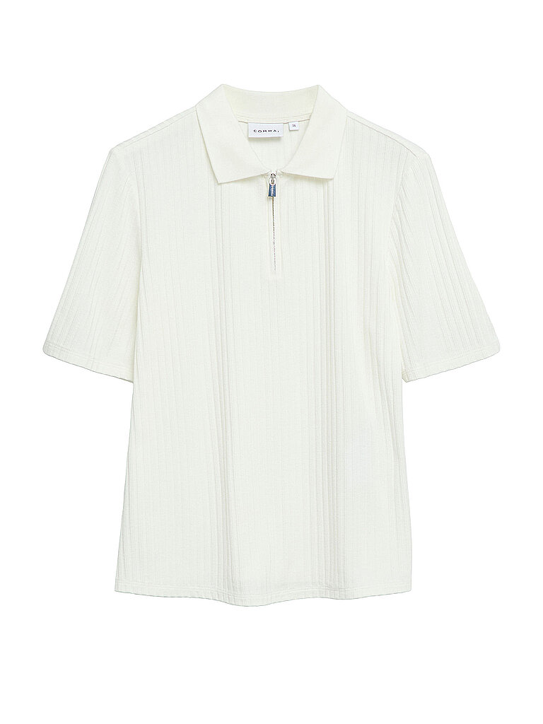 comma Poloshirt blanco
