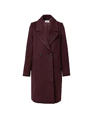 COMMA | Abrigo de lana | Rojo oscuro